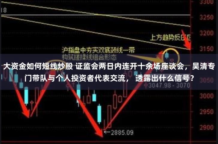 大资金如何短线炒股 证监会两日内连开十余场座谈会，吴清专门带队与个人投资者代表交流， 透露出什么信号？